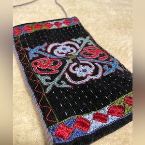 Small embroidered purse